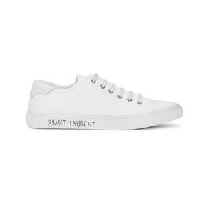 Saint Laurent's Canvas Low Top Comfort Sneakers Malibu White Women's Size EU 37